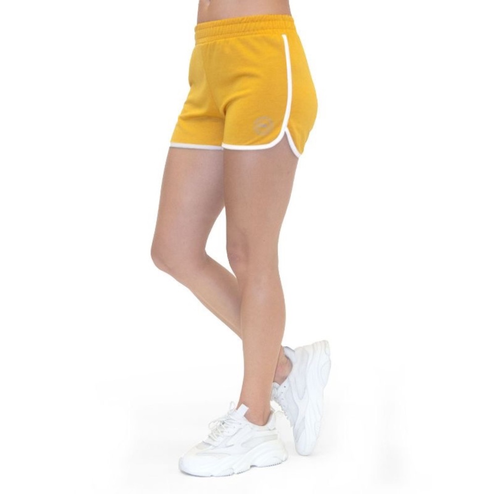 NWT PSK Collective Mustard Curved Hem Shorts